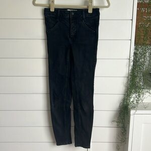 Free People black skinny denim